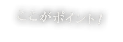 ここがポイント